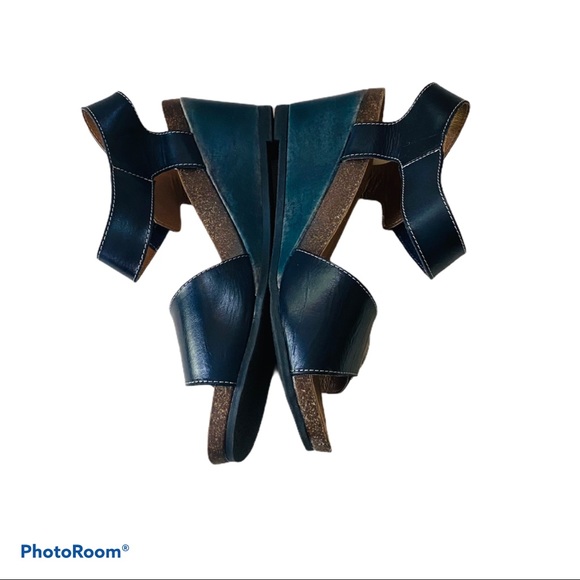 Elite by Corkys Navy  Back Door Wedge Sandal - Picture 7 of 7